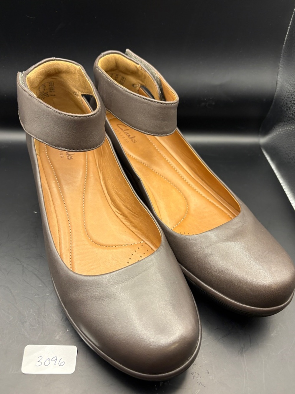 Clarks Artesian Clarene Tide Ankle Strap wedge heels - NIB/NWOT - size 10 wide